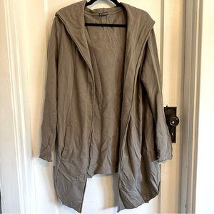 Unisex Hooded Cardigan with Pockets